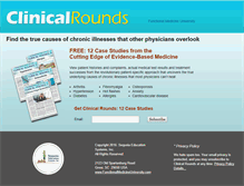 Tablet Screenshot of clinicalrounds.org